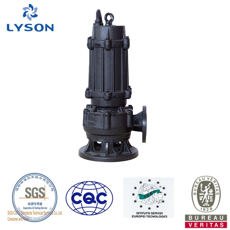 Non-Clogging Vertical Cast Iron Submersible Dirty Water Sewage Pump