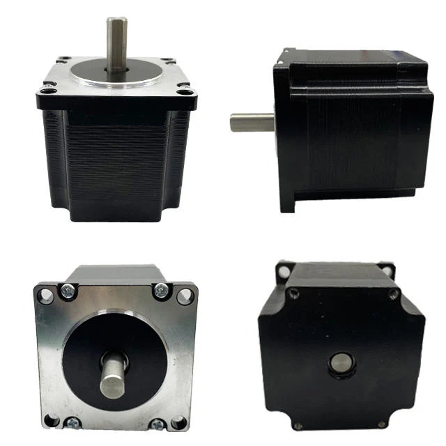 Factory Supplier Customized 1.8 Degree 2 Phase 24V 12V NEMA 23 57mm Stepper Motor with Driver for Textile Machinery