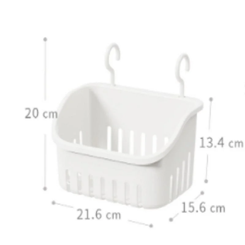 Double Hook Wall Hanging Basket Storage Basket Dormitory Office Kitchen Storage Can Be Suspended