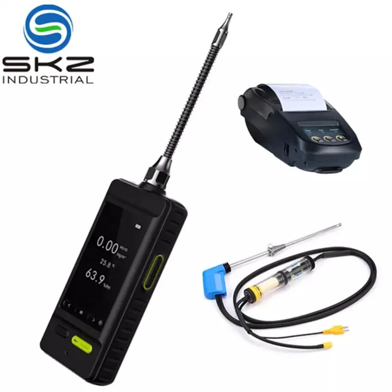 Skz1050e 4 em 1 CO Monóxido de Carbono o oxigênio2 sulfeto de hidrogênio H2S ex Medidor de Teste de gases combustíveis Detector de vazamento de gás Instrumento de Teste