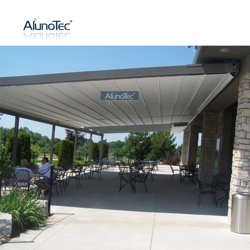 Best Selling Aluminum Retractable Roof System PVC Fabric Durable Sun Shade Awning Gazebo Outdoor Patio Garden