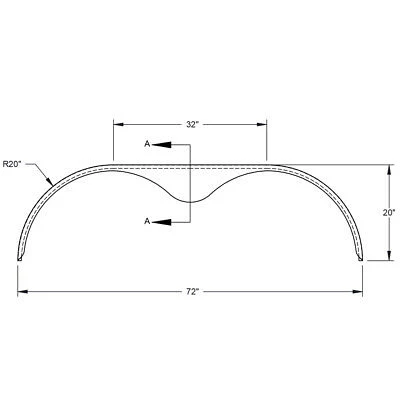 Tamaño personalizado de soporte de aluminio plata remolques camiones Guardabarros