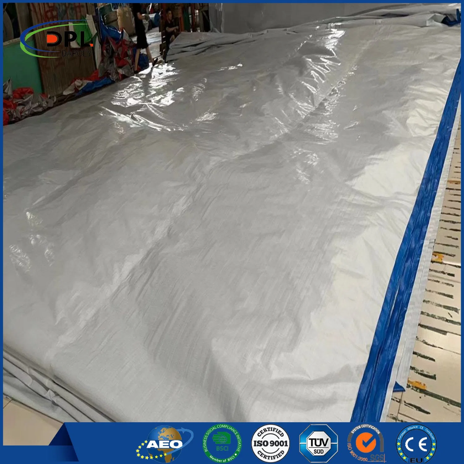 Original Factory Tech Custom hizo palquilina 100% virgen al aire libre PE tarpaulin plástico impermeable PE Tarps Vender