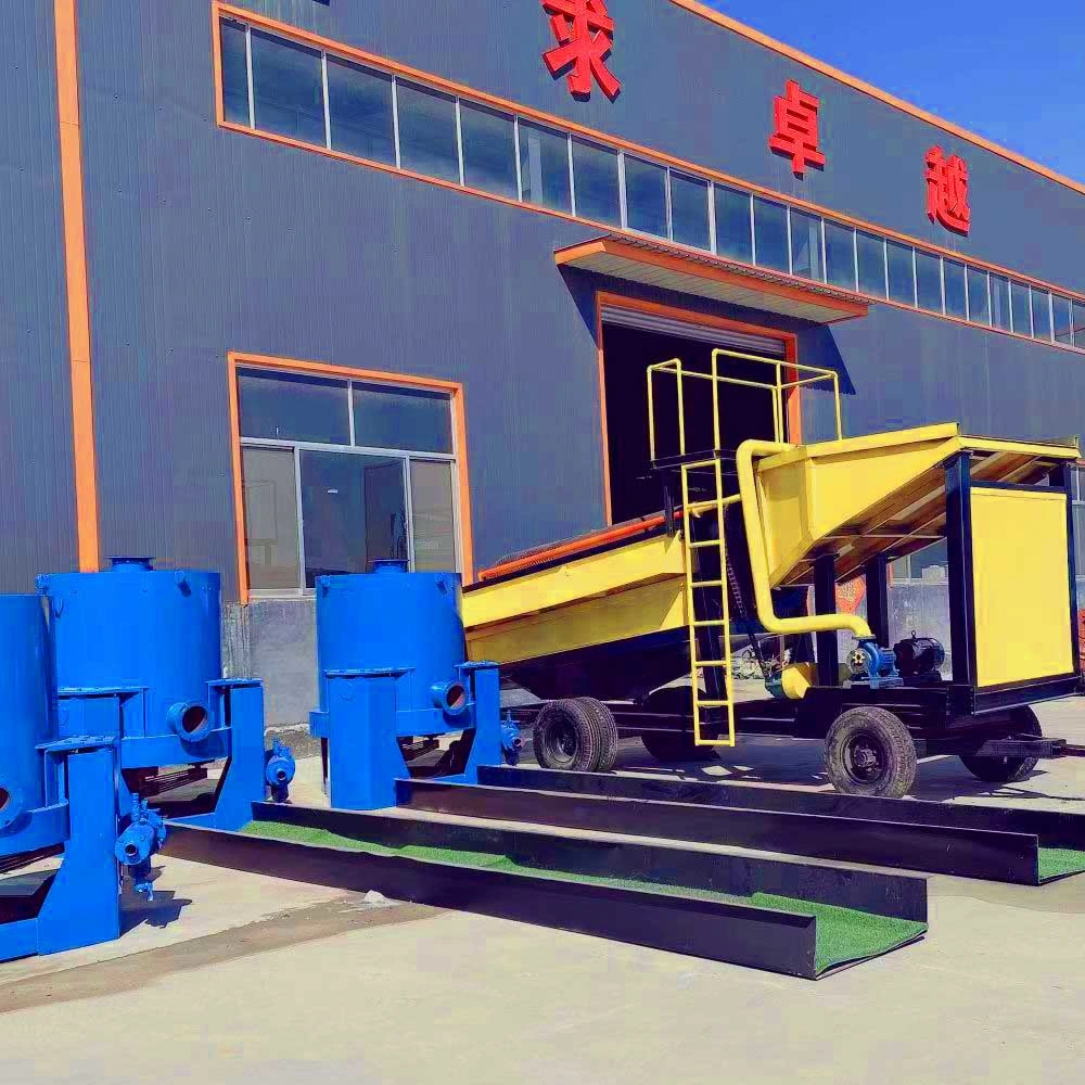 Eterne Mobile Gold Ore Processing Mining Equipment Supplier Price for Small Scale Rock Alluvial Diamond Mine Placer River Sand Mineral Gravity Washing