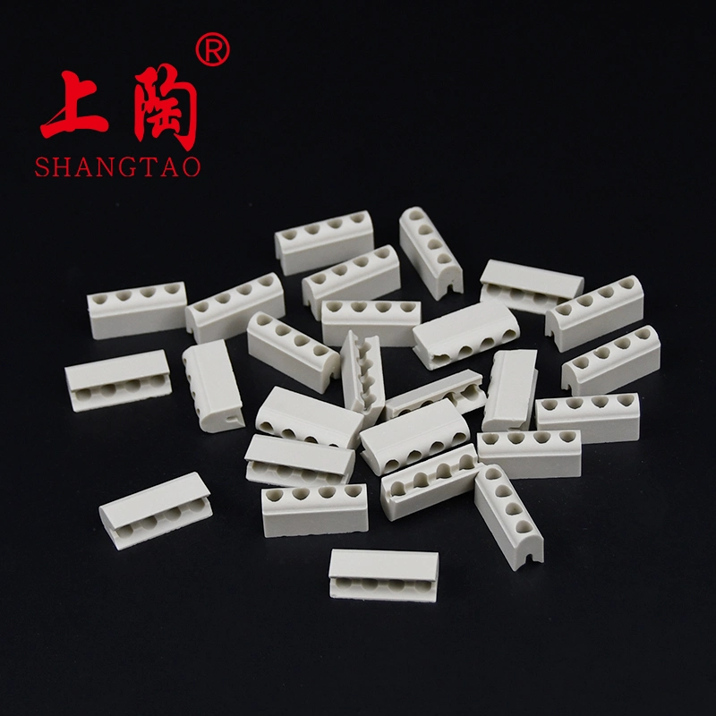 2022 Shanghai Gongtao 6mm 4holes Customized Alumina Zirconia Electrical Ceramic Plunger Ceramic Parts Insulator for Pump