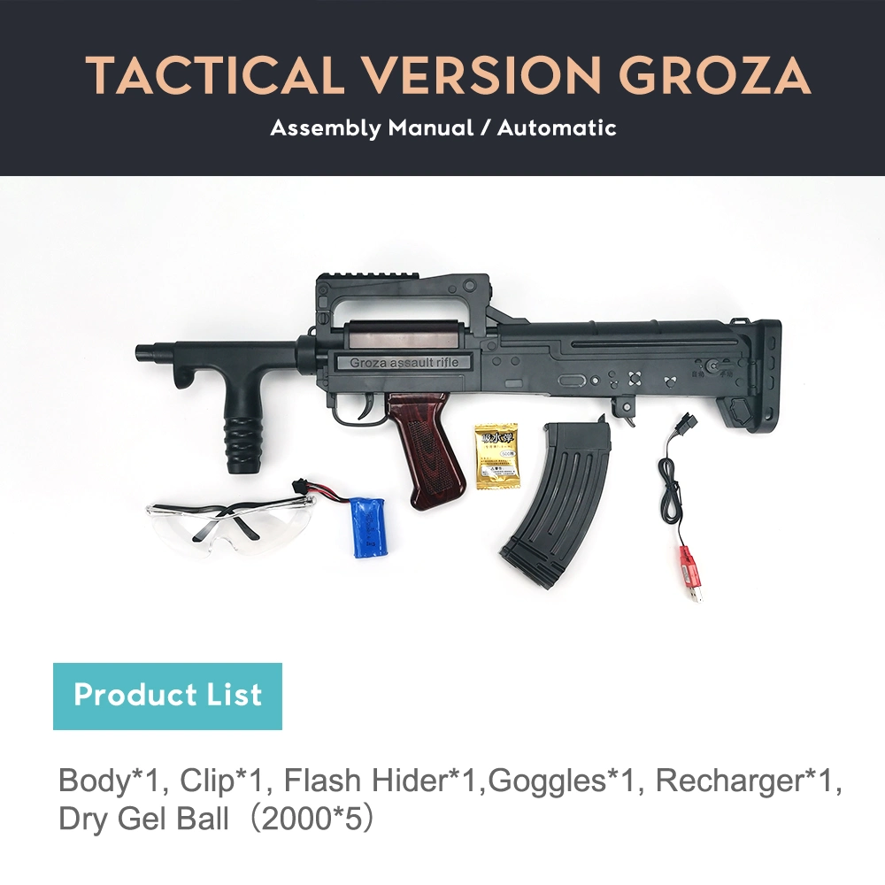 Groza eléctrico automático Toy Gun Personalización de apoyo de Gel de salpicaduras Pistola Blaster