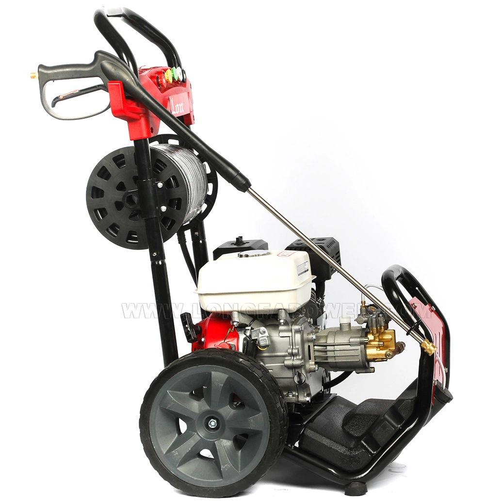 Lavadora de Potencia, Limpiador de presión 2600 psi 6,5HP máquina limpiadora de gasolina portátil de alta presión con 4 boquillas, para Industrial, coches, Transmisiones, Cercos, Patios