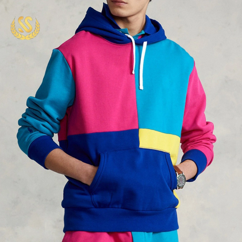 Custom Multi Color Baumwolle Hoodies Custom Logo Pullover