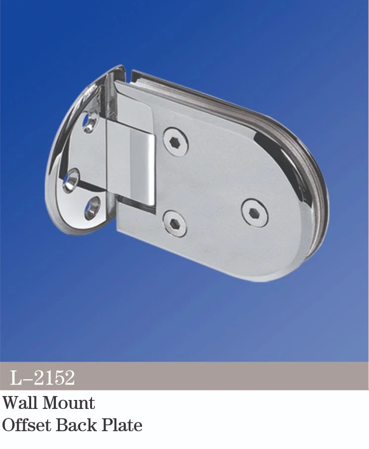 Loire Wholesale/Suppliers Glass Door Accessories Solid Brass Stainless Steel Shower Glass Hardware with Offset Back Plate