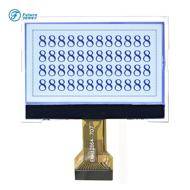 Cog Type 2.8 Inch FSTN/Stn Graphic 128X64 Positive Monochrome LCD Displaypopular