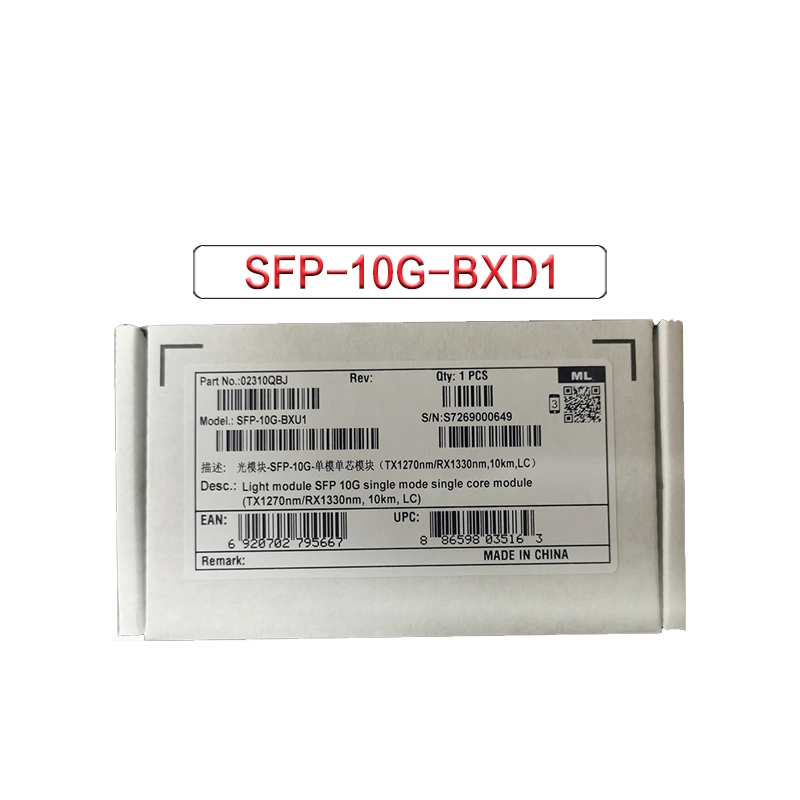 وحدات ضوئية صناعية SFP-10g-Bxd1 (وحدة أحادية الألياف ثنائية الاتجاه) طراز Huawei طراز 02310qdt