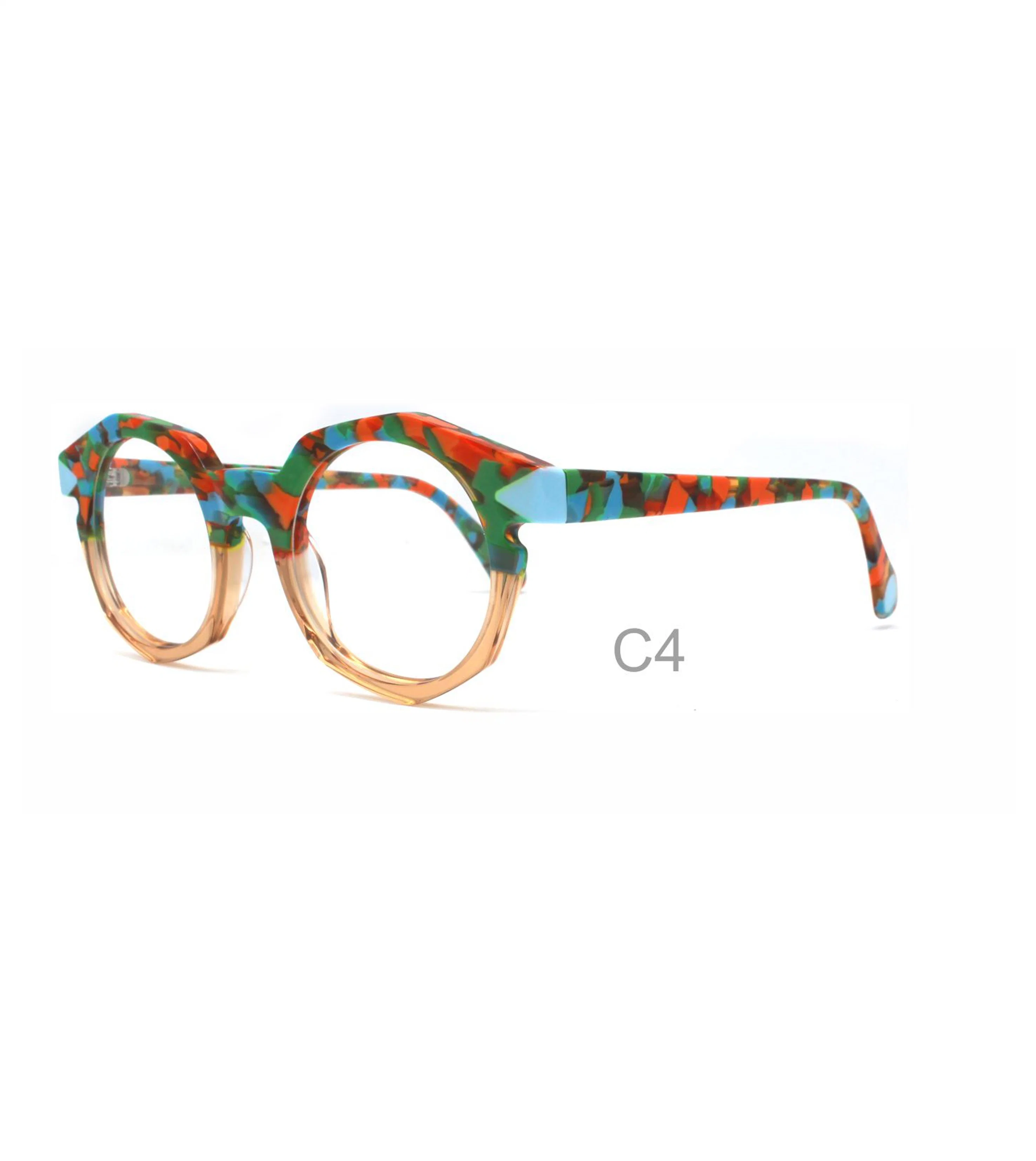 Mulheres Geometric Fashion Acetate Lamination eyeglasses frames