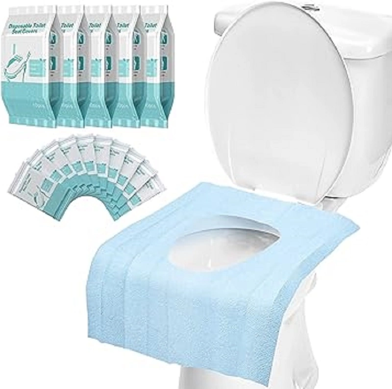 Toilet Seat Covers Disposable Travel Pack, Faster Use-Sticker Free, Waterproof, Disposable Toilet Seat Cover for Adults and Kids