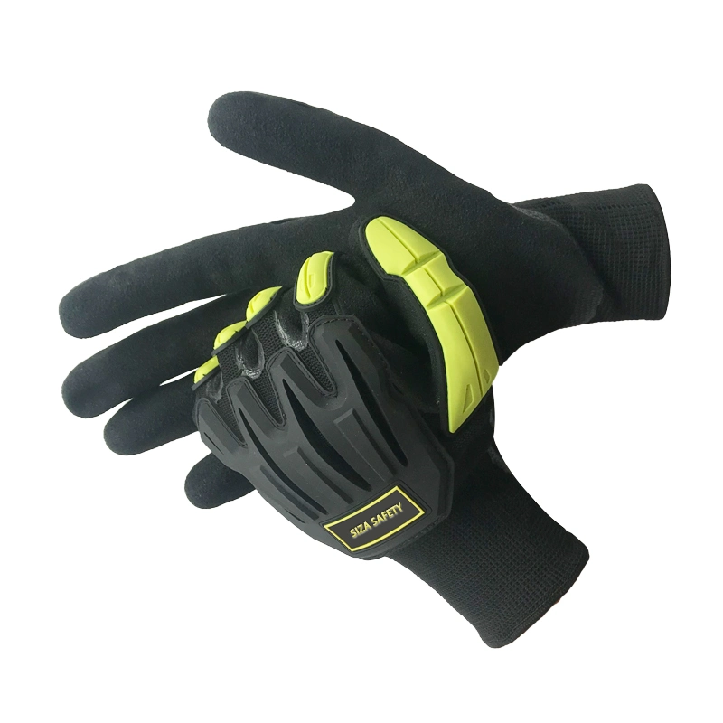 Black PVC DOT Gloves Cotton/Polyester Heavyweight Plain Seamless Knit Gloves with Sheet