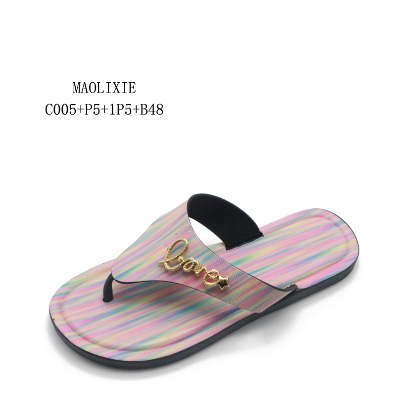 Nuevo Verano Dama calzado casual de la playa de interior y exterior Flip Flop zapatos de mujer