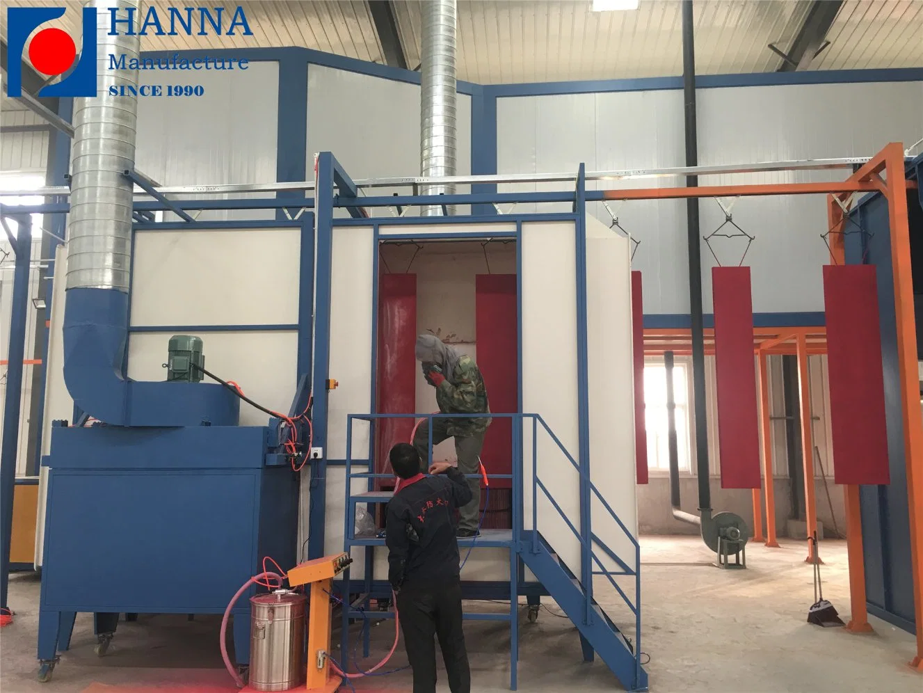 Stable Powder Coating Equipment for Security Door in Hanna