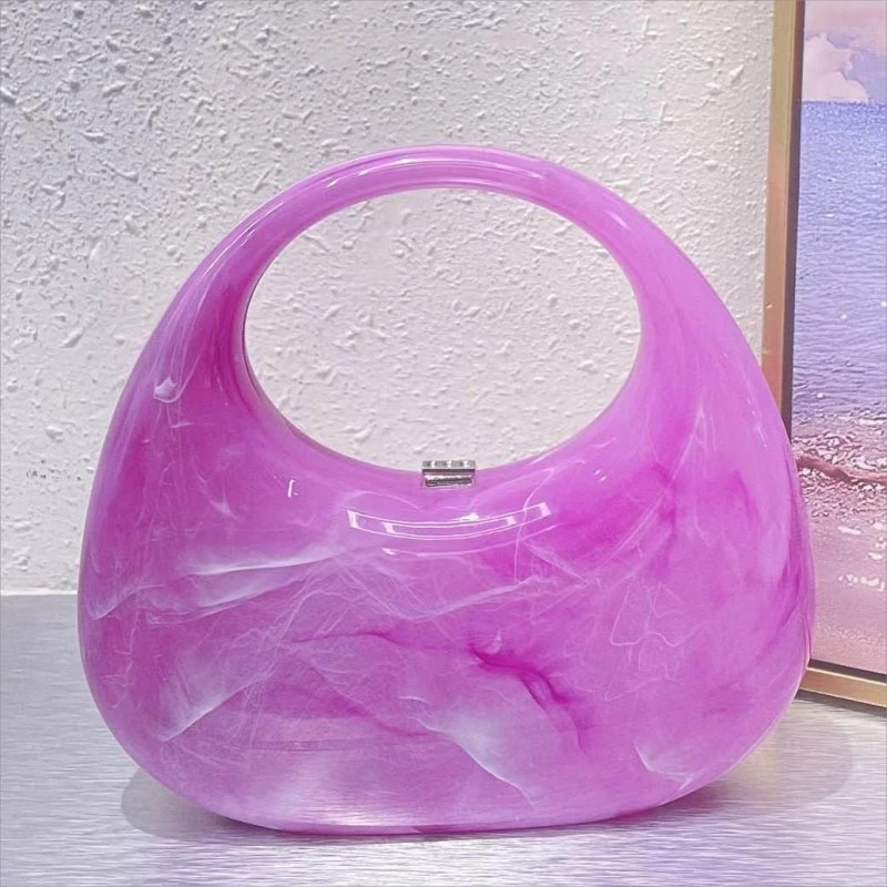 Mini Acrylic Luxury Party Purse Women's Tote Bag Hobo Bag Clutch Evening Bag Patry Bag Desiner Handbag for Party