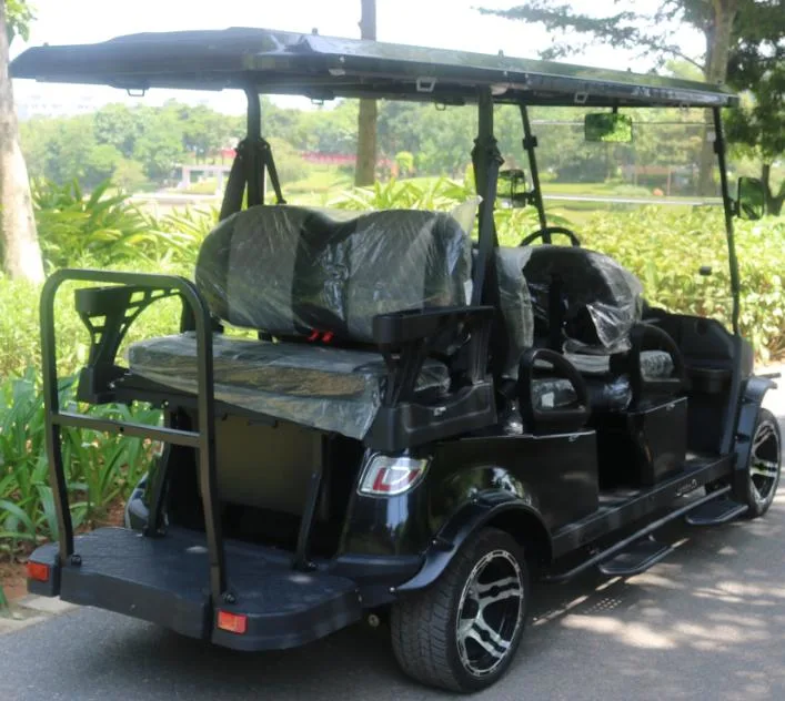 4+2 Factory Sale 5kw Motor off Road Electric Golf Car with Disc Brake CE and DOT Electric Car Golf Cart