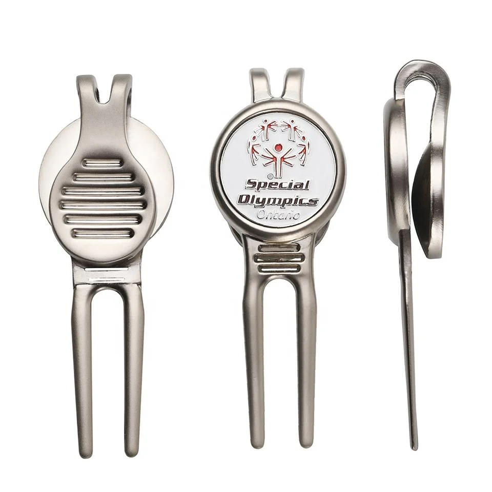 Factory Metal Golf Pitch Fork Various Design Ball Marker Golf Divot Tool