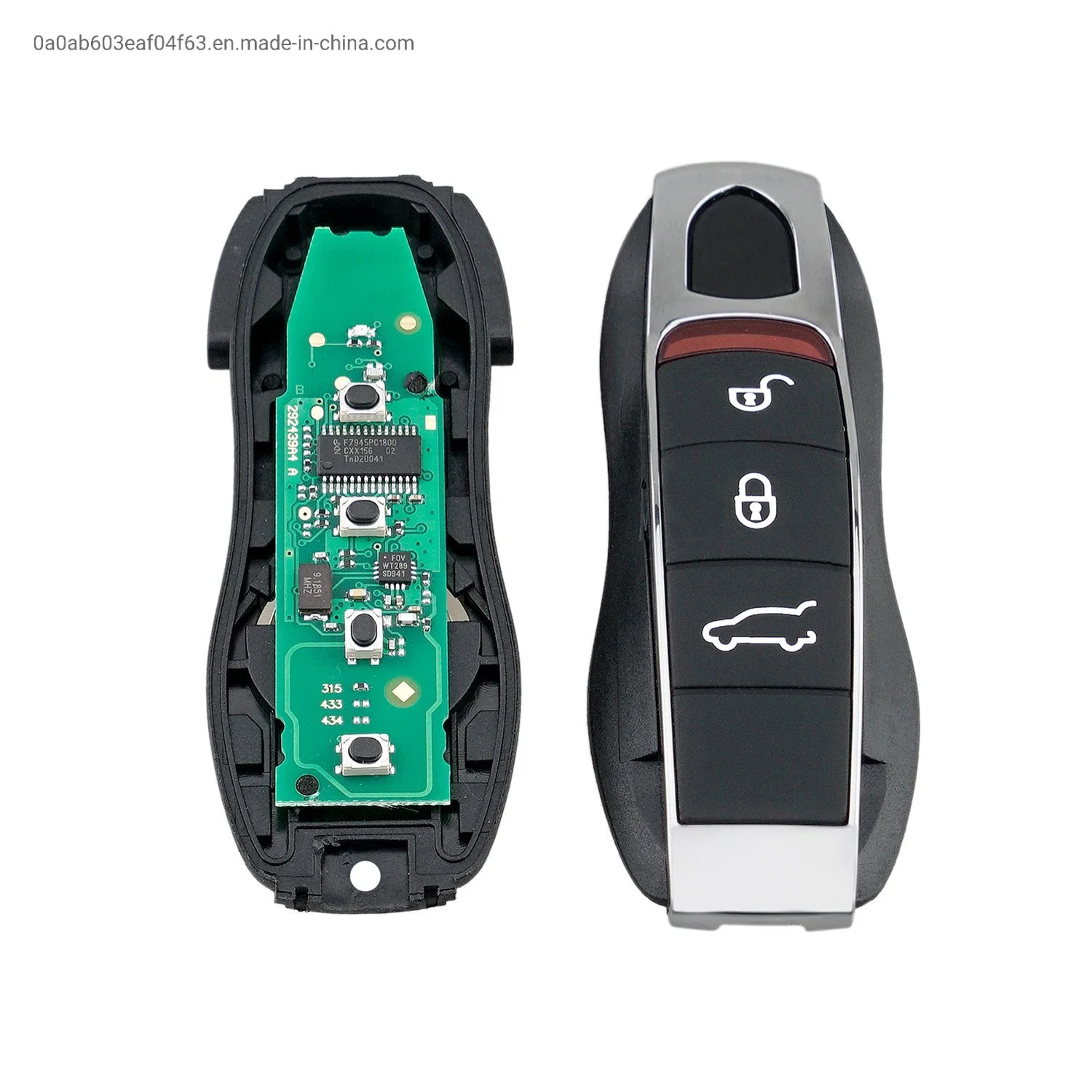 3 Buttons 315Mhz Remote Car Key For 2010-2017 Porsche- 911 Boxster Panamera Macan Cayenne FCC ID: KR55WK50138