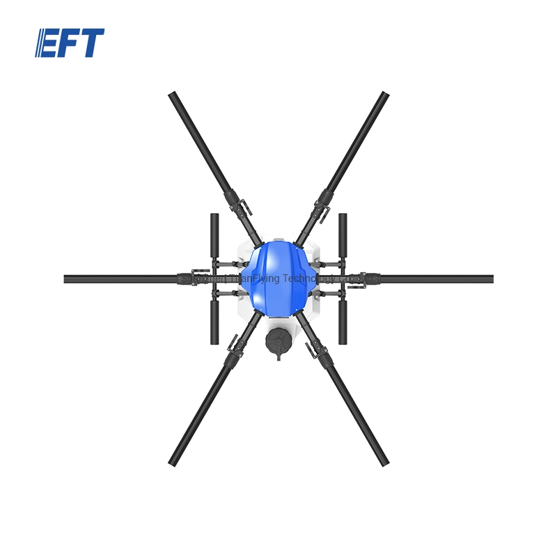 New Eft E420p 4-Axis 20L/20kg Agricultural Spraying Drone Frame 1462mm Wheelbase Multi-Rotor Large Load X9 Plus 14s 22000mAh