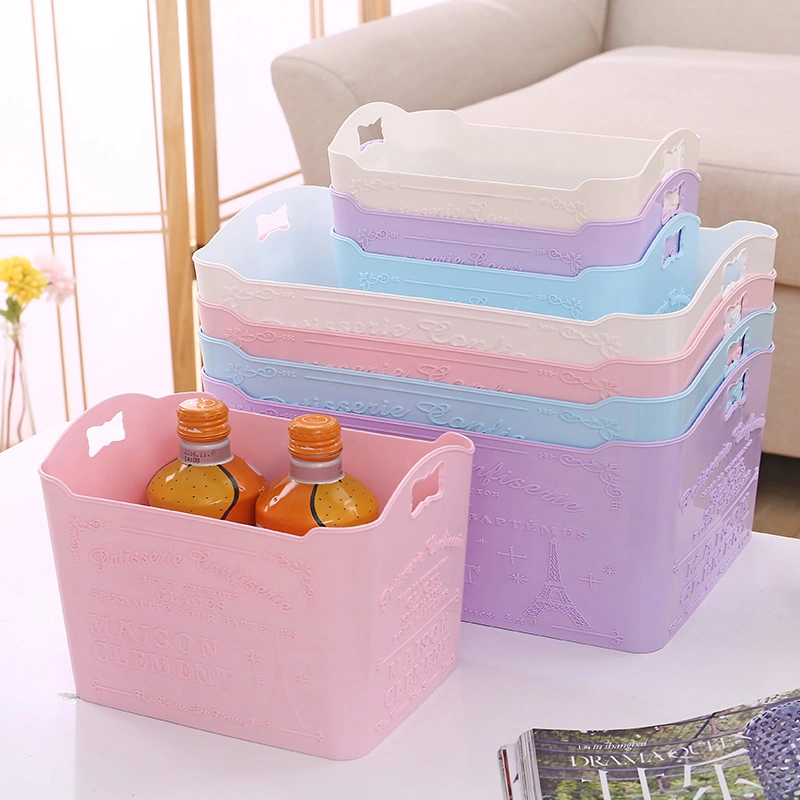 New Product PP Plastic Household Containers Storage Mutiple Colors Surface Embossing