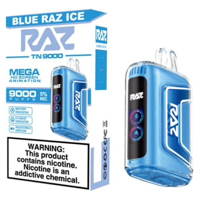 Raz 9000 Disposable Vape Vs Disposable Vaporizer 20ml Mesh LCD Screen Vapes