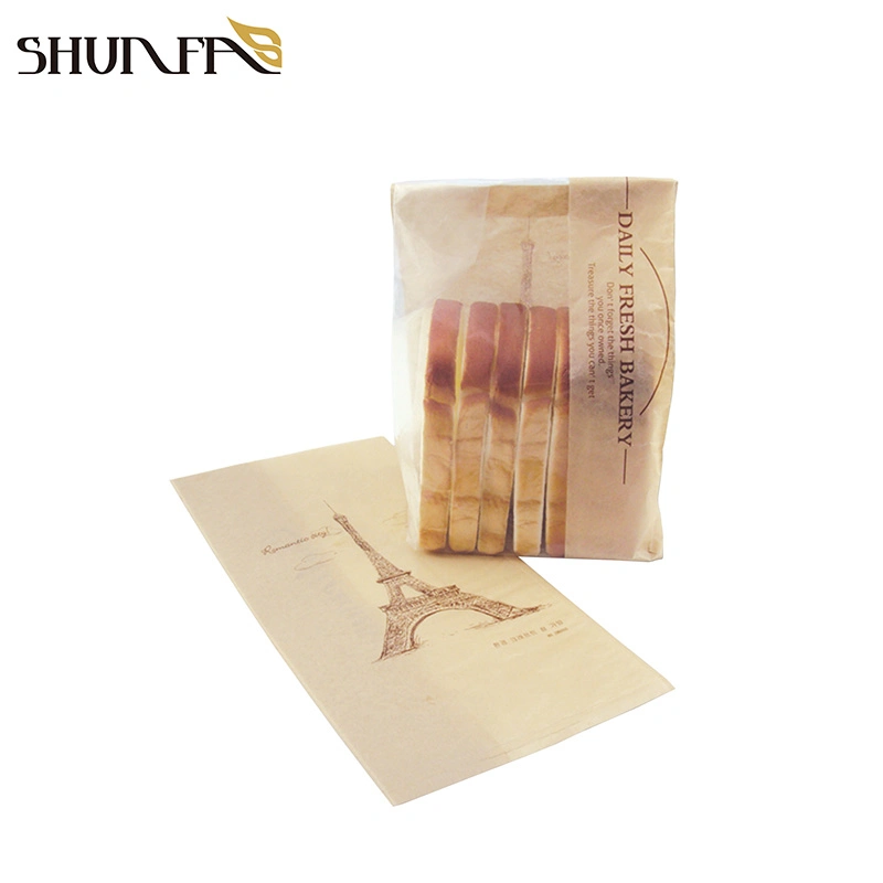 Bakery Food Sweet Bread Takeaway Packing in Stock Top Opening Packaging Bag