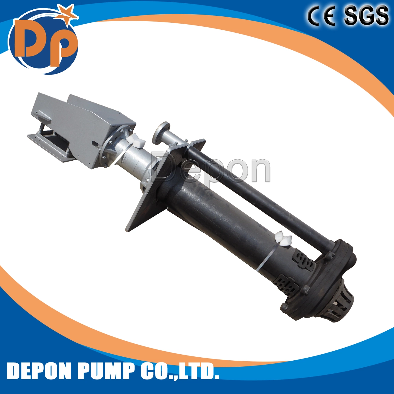 Long Shaft Electric Motor Open Well Water Tank Centrifugal Vertical Slurry Pump