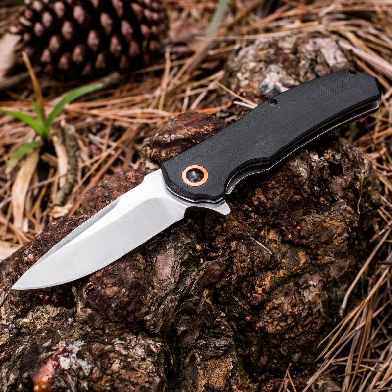 Hot Selling 7" Stain Steel G10 Pocket Folding Knife for Outdoor Camping Hunting