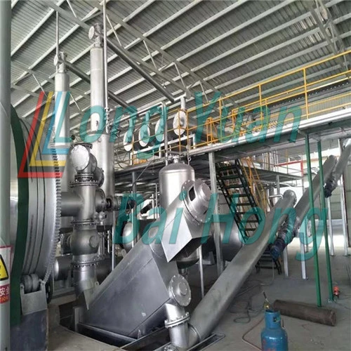 Rubber Processing Machine Waste Tire Incinerator to Oil 25t Continuous Pyrolysis Plant