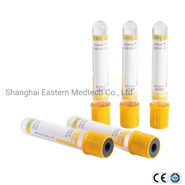 Medical Disposable Products Red Cap Vacuum Plain Blood Collection Tube for Adult with CE ISO