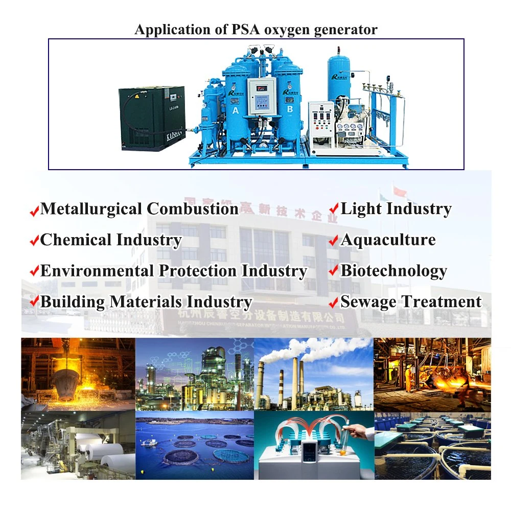 Chenrui Industrial Psa Oxygen Generator Purity 93%-95% Pressure 150bar-200bar for Cylinders Filling