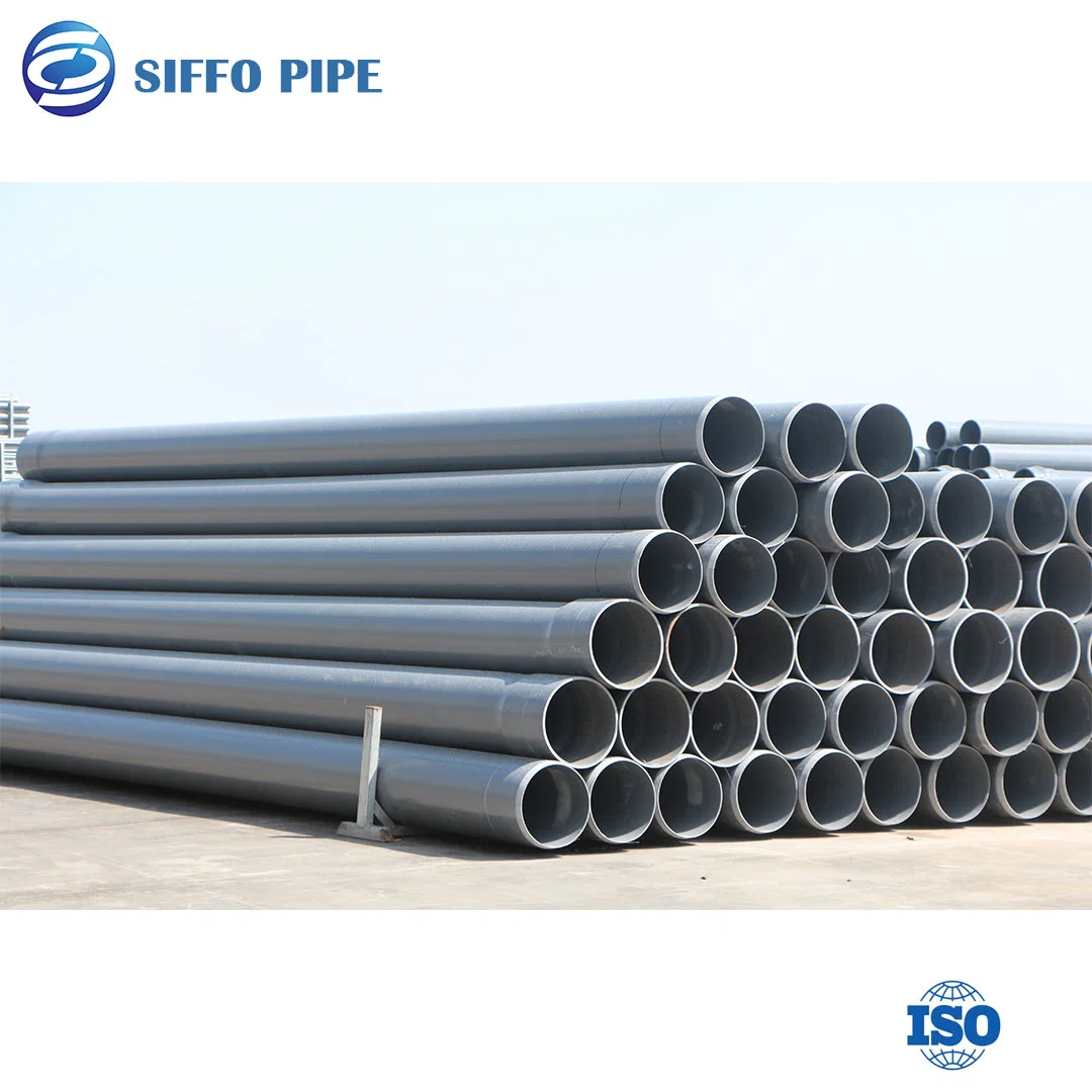 Promotional 160mm Dia. Underground Plastic Water Pipe Drain Pipe and PVC Pipe Fittings