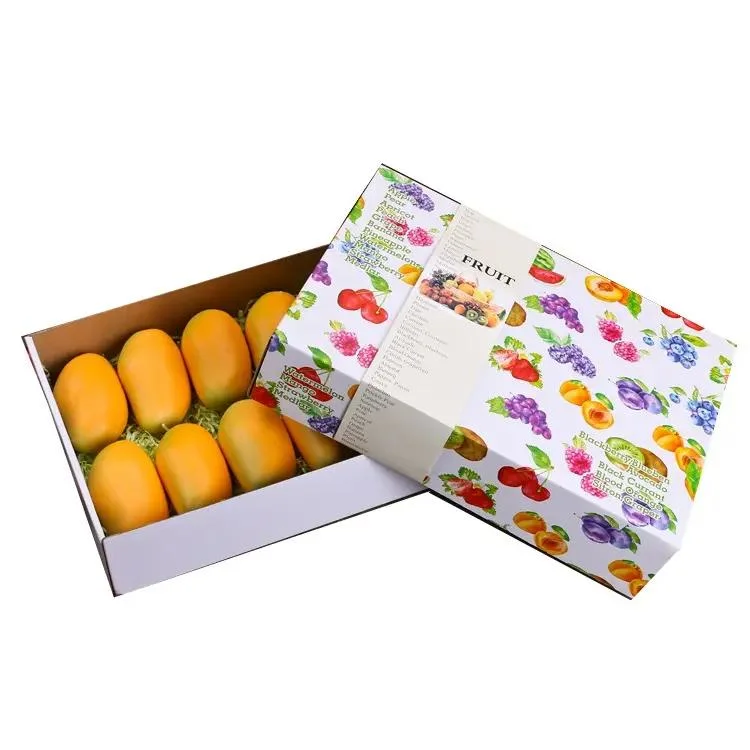 Boîte cadeau en papier kraft personnalisée Emballage universel Boîte cadeau de fruits Fabricants directs