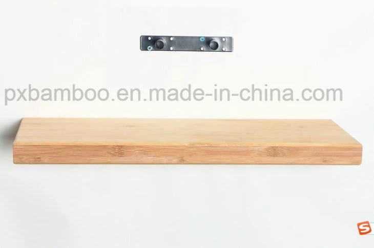 2018 New Design Wall Bamboo Floating Storage Shelf