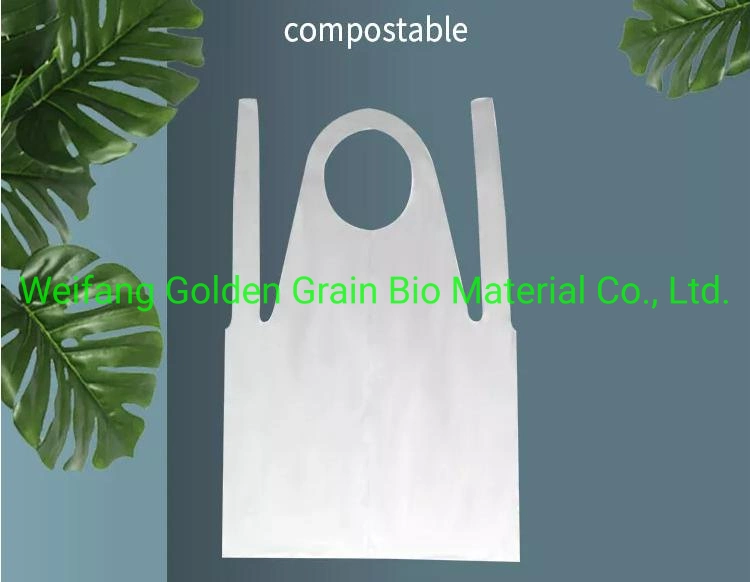 Personal Cleaning Apron Disposable Apron Corn Starch Biodegradable and Compostable Apron