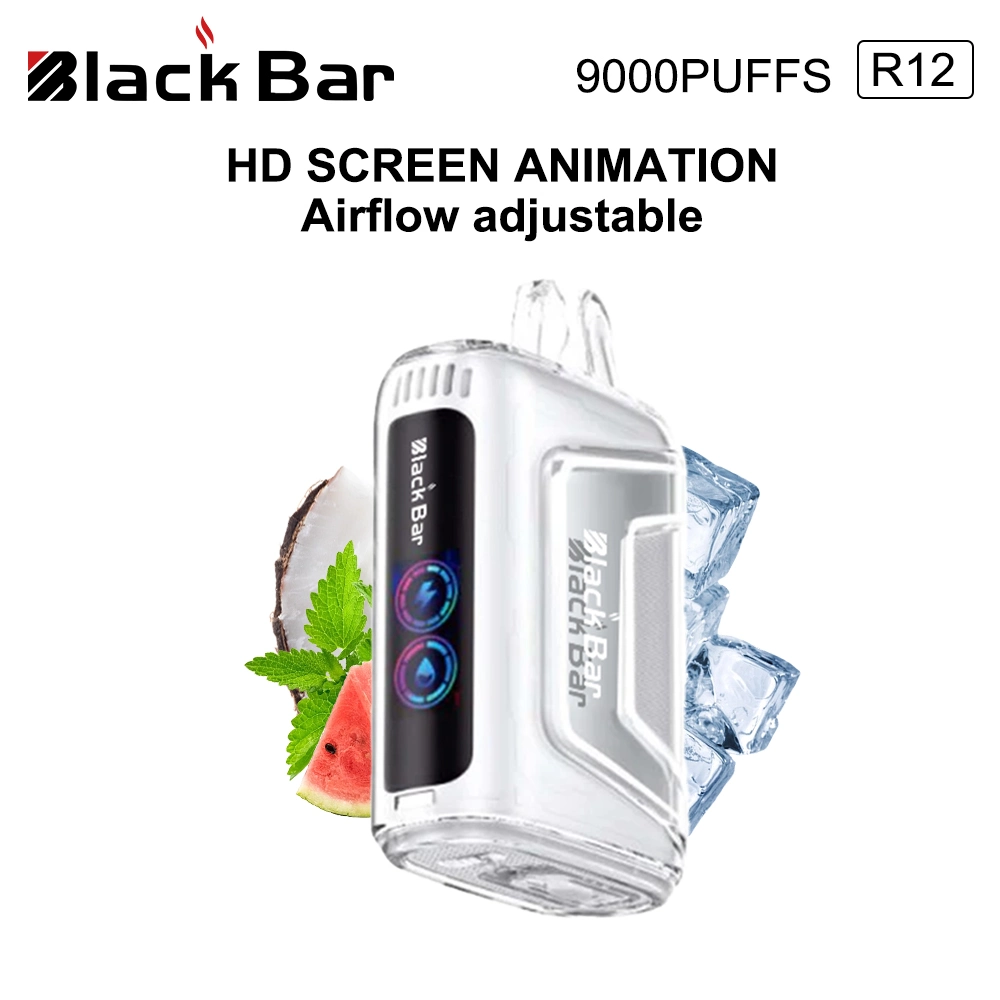 Черный бар 2% 3% 5% никотин Pod Customize Electronic Cigarette Оптом Vape 10000 puffs