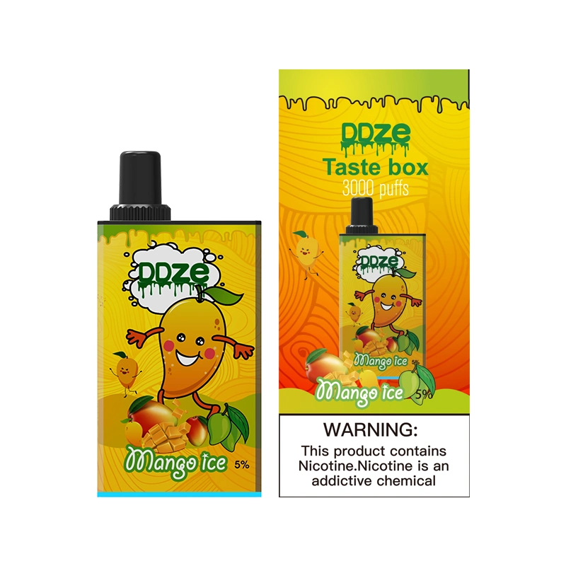 Ddze 3000bocanadas de verificación Nuevo Vape desechables y caliente venta de frutas sabor E CIG OEM Kit de bienvenida de ODM su logotipo personalizado vaporizador Pen