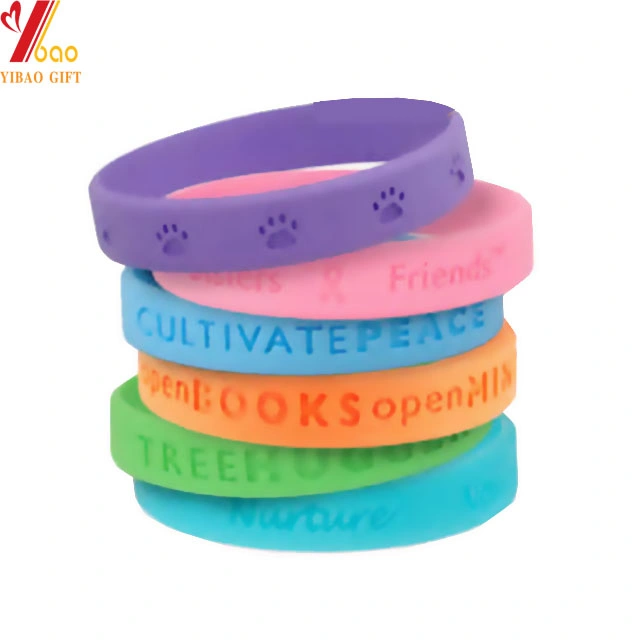 Whoelsale Custom Silicone Bracelet/ Wristband for Promotion Gifts (YB-at-06)