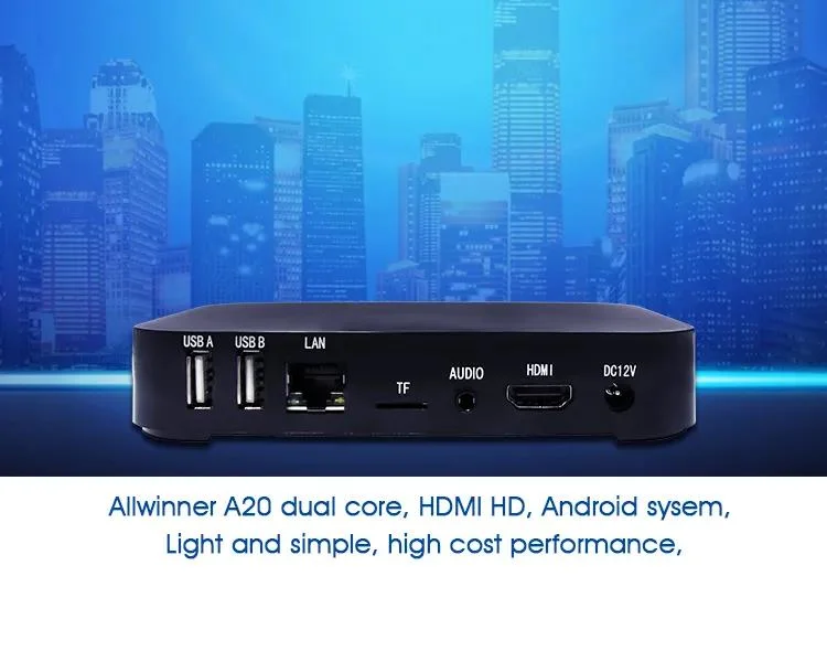 Quad Core Android TV Box HD 4K El reproductor de medios de publicidad Digital Signage