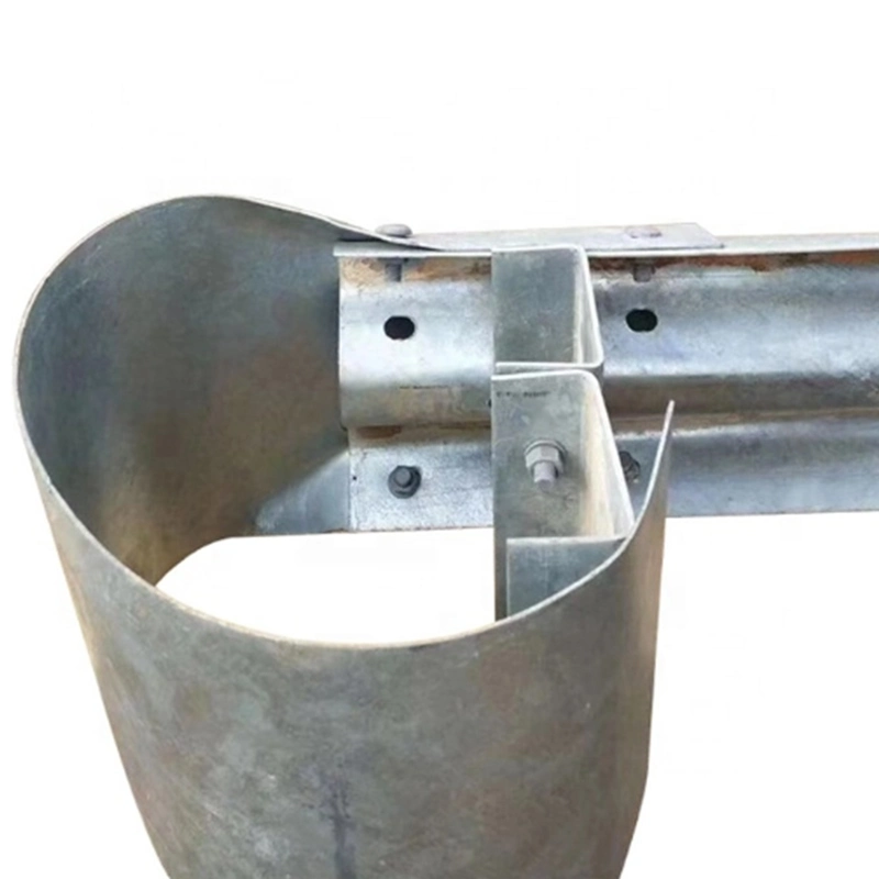 Hot DIP Galvanized Metal Return Buffer Terminal End for W Beam Traffic Barrier