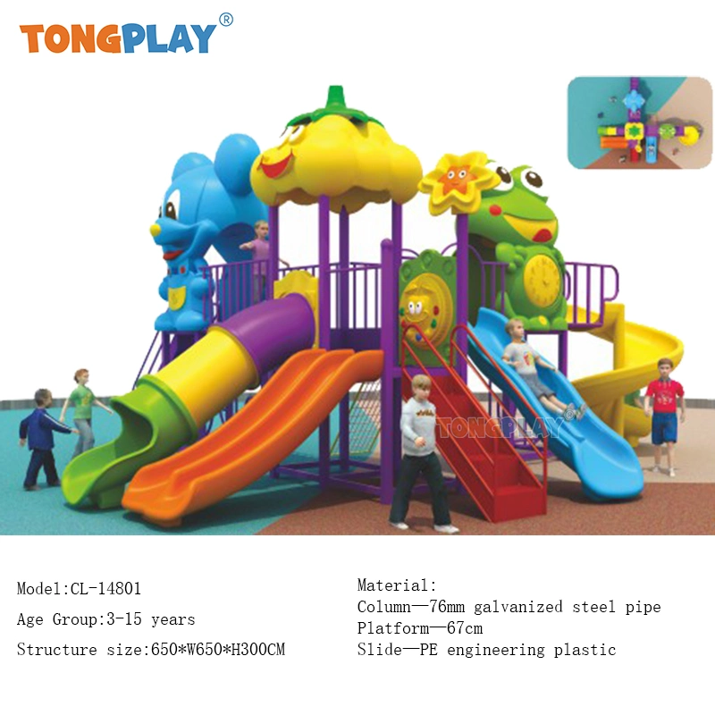 Kids Outdoor Playground Amusement Park Equipment Plastic Playhouse Children Outdoor Playground Toy