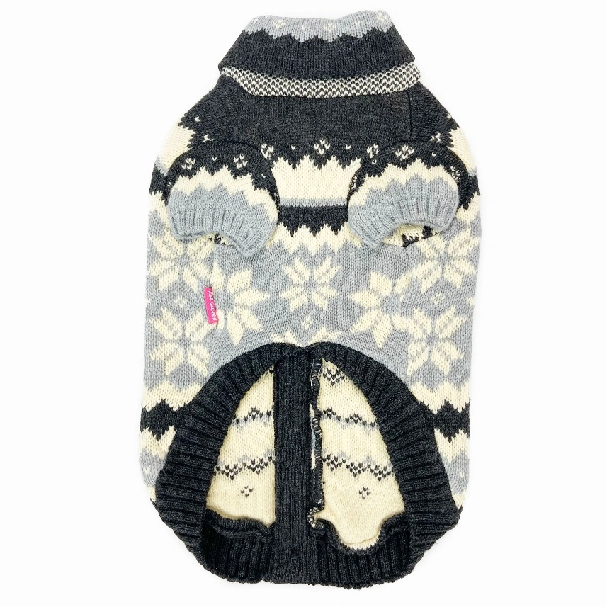 Best Selling Acrylic Fabric Pet Knit Sweater Snowflake Pattern Dog Clothes