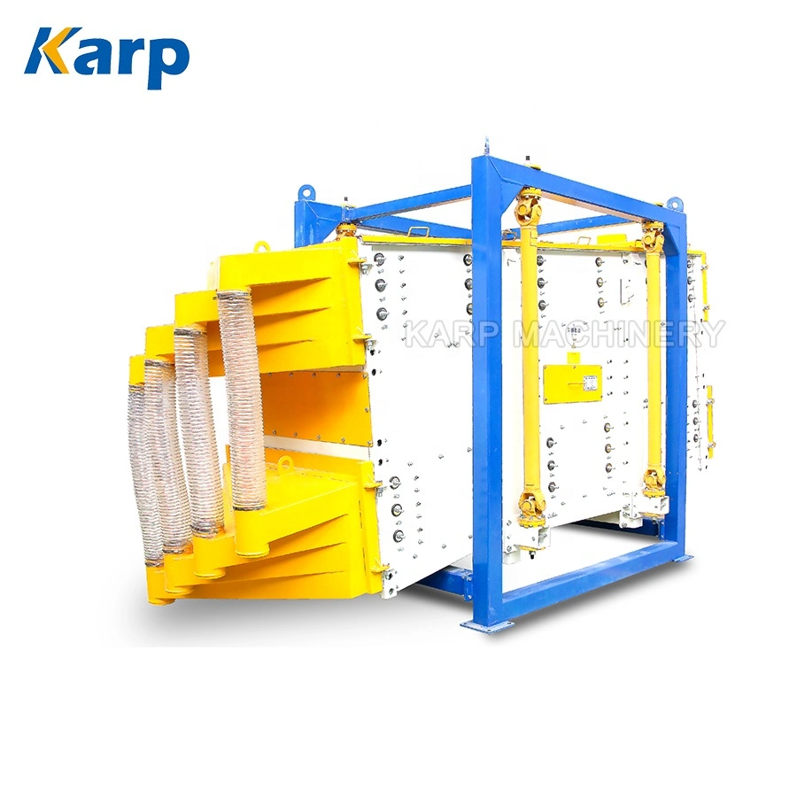 Square Vibrating Screen Frac Sand High Capacity Oil Field Gyratory Sifter