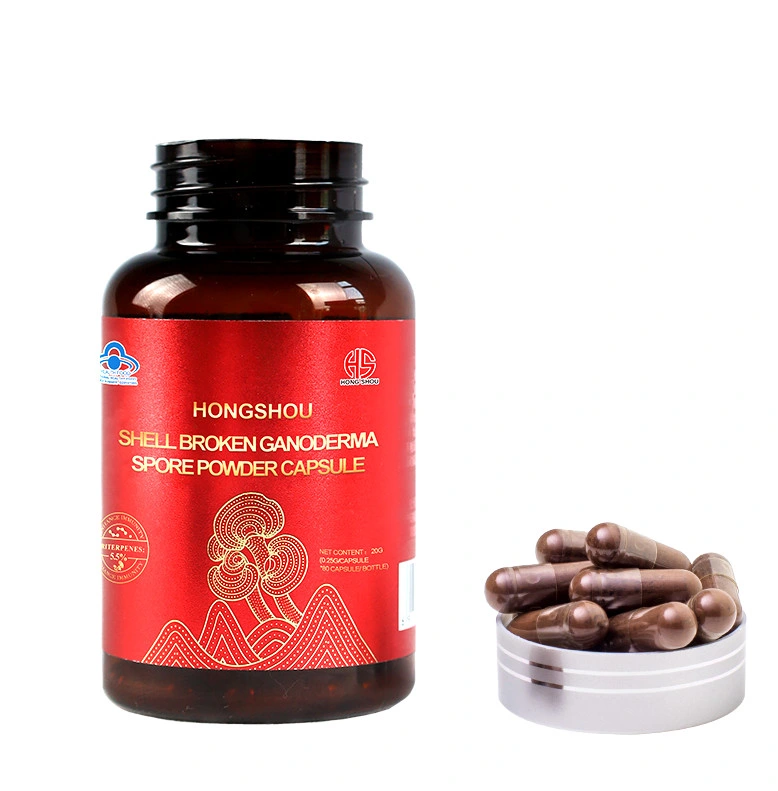 Bulk Price OEM Ganoderma Lucidum Extract Spore Powder Capsule Supplements Mushroom Extract