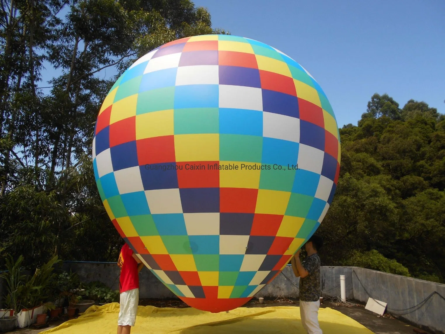 Boyi flotante Publicidad Aire caliente Helio inflable globo