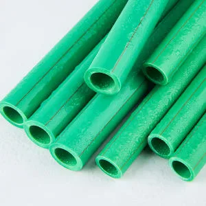 White and Green Pn12.5/16/20/25 Full Size Pure-Plastic PPR Fittings Pipe Plastic PPR Tube Hot and Cold Water Supply Systems