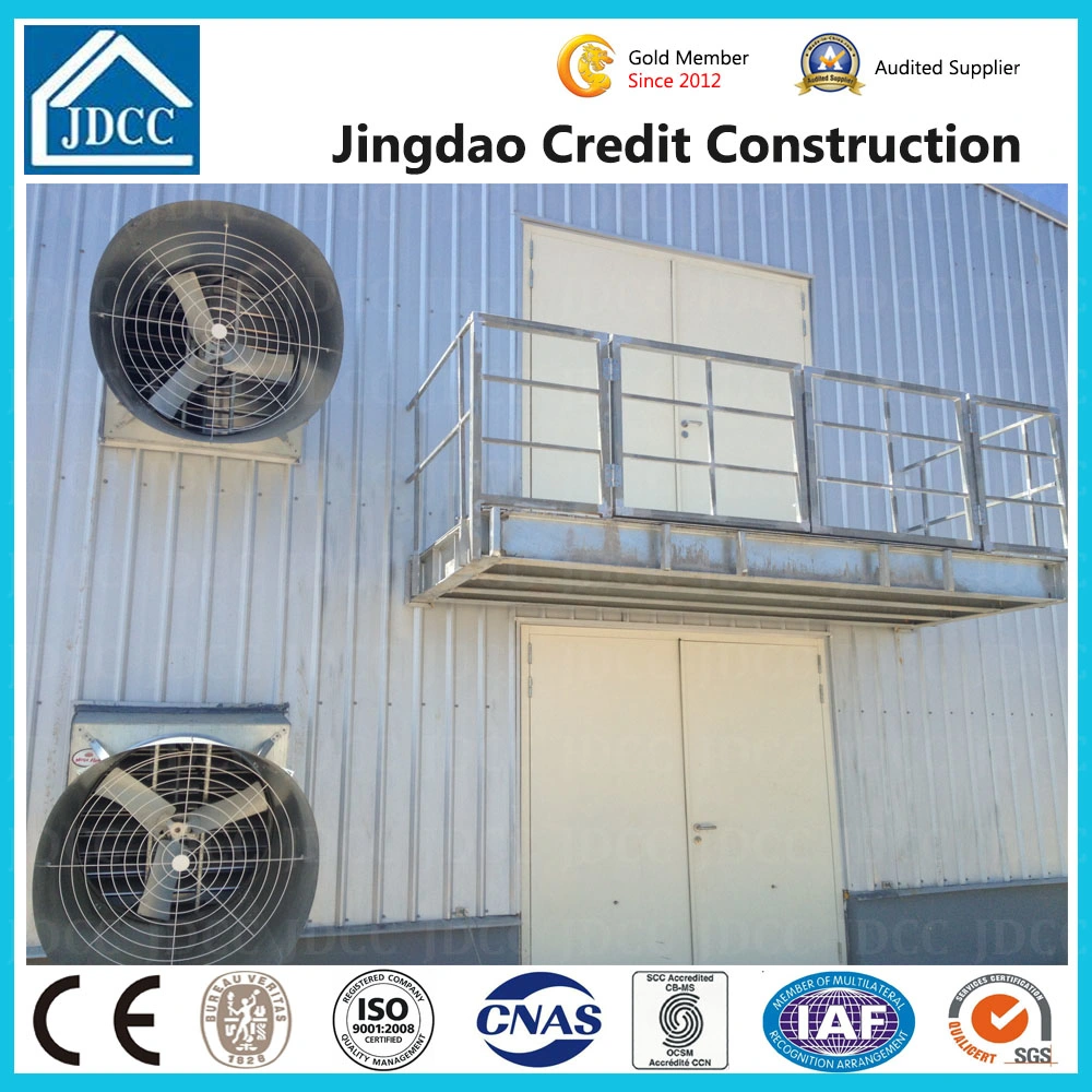 Quality Assurance Prefabricated Prefab Galvanized Light Truss Door Style Steel Structure Design Chicken Cage Poultry Hen House