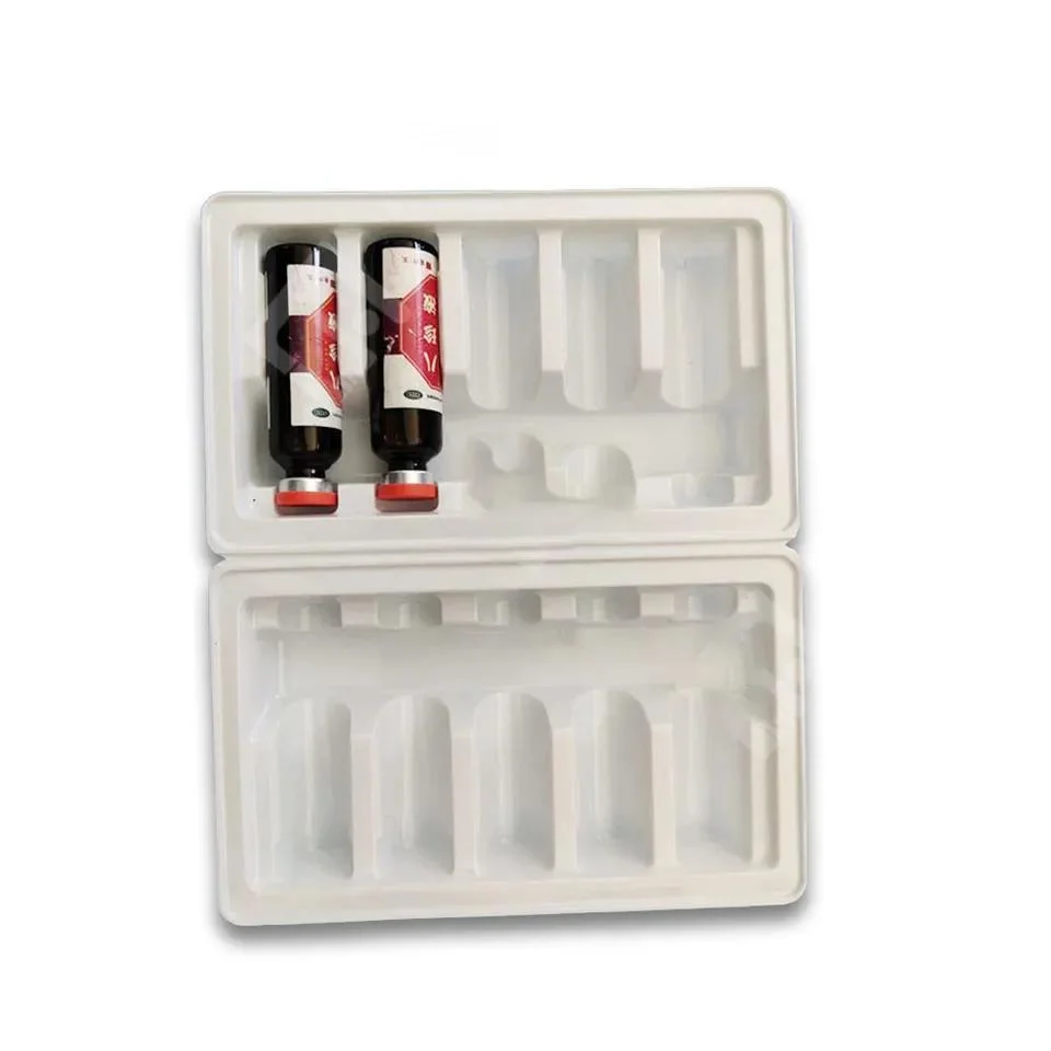 Customize White PS Pet PVC Medicine Ampoules Blister Inner Tray Pharmaceutical Packaging Box